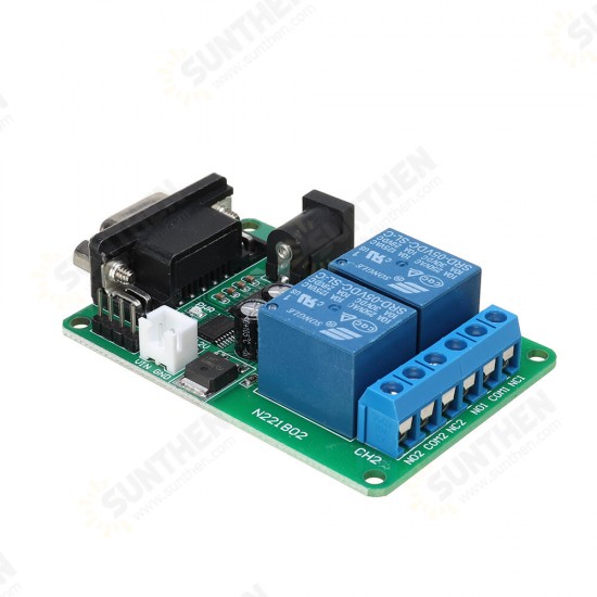 DC 5V 7.5V 9V 2Ch RS232 Relay Board Remote Control USB PC UART COM Serial Port