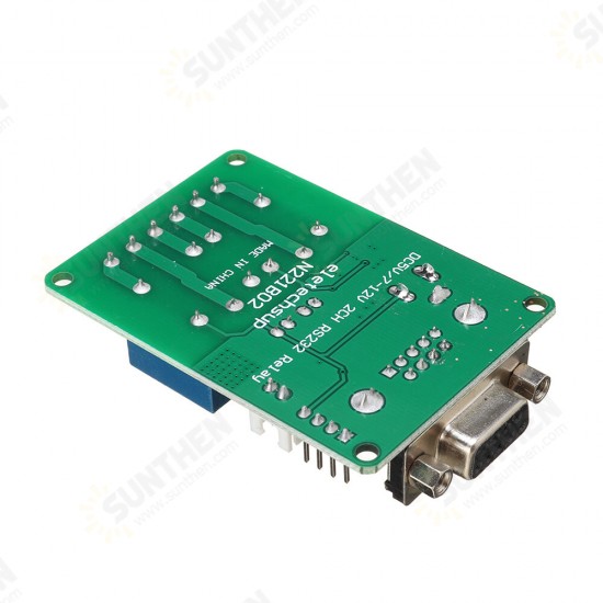 DC 5V 7.5V 9V 2Ch RS232 Relay Board Remote Control USB PC UART COM Serial Port