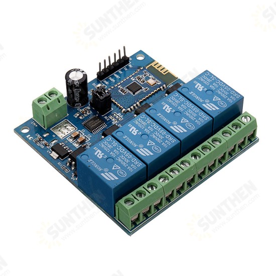 DC5V 4-Channel Android Mobile bluetooth Relay Module DC5V 4-Channel Android Mobile bluetooth Relay Module