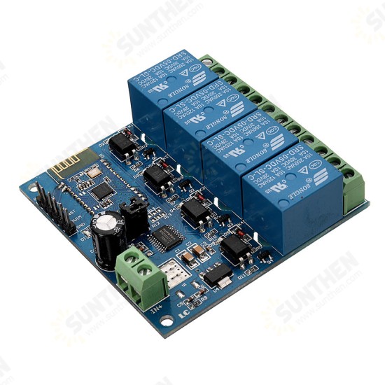 DC5V 4-Channel Android Mobile bluetooth Relay Module DC5V 4-Channel Android Mobile bluetooth Relay Module