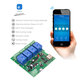 ST-DC4 WiFi 4-way Relay Module Inching Momentary/Self-Locking/Interlock Switch Module Works with Amazon Alexa