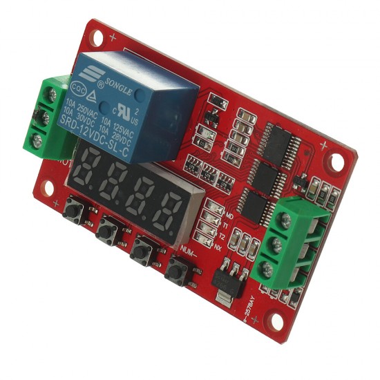 FRM01 DC5/12/24V 1 Channel Multifunction Relay Module Loop Delay Timer Switch Self-Locking Timing Board