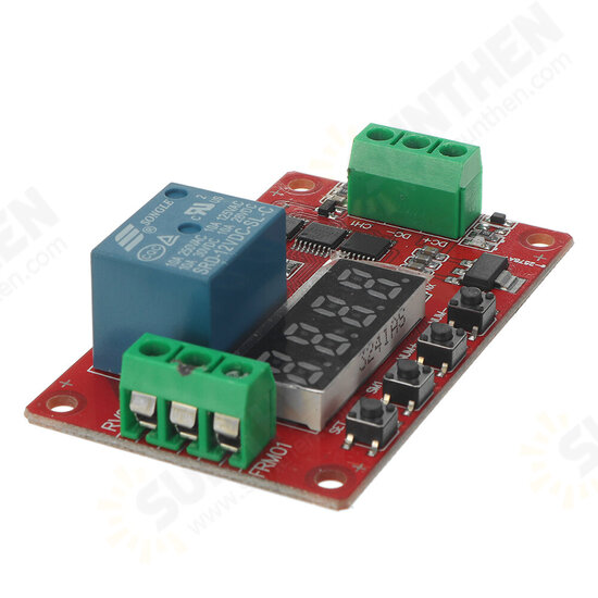 FRM01 DC5/12/24V 1 Channel Multifunction Relay Module Loop Delay Timer Switch Self-Locking Timing Board