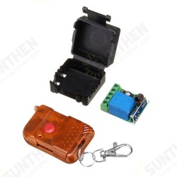 315/433MHz DC12V 10A 1CH Single Channel Wireless Relay RF Switch Receiver Board With Case and Remote Controller 315/433MHz DC12V 10A 1CH Single Channel Wireless Relay RF Switch Receiver Board With Case and Remote Controller