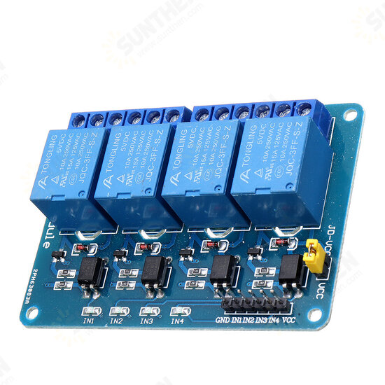 5V 4 Channel Relay Module For PIC ARM DSP AVR MSP430 for Arduino - products that work with official Arduino boards