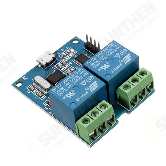 LCUS-2 Dual Channel USB Relay Module USB Intelligent Control Switch