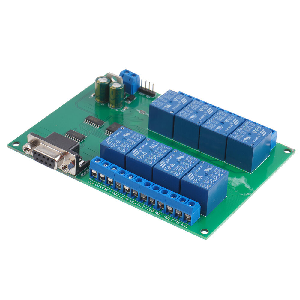 N223B08 8CH DC 12V RS232 Relay Module Serial Port Remote Control Switch ...