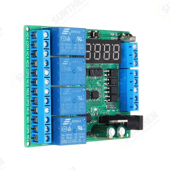 N722A04+TB411+UD68B01 N76E003 MCU Development Board MS51FB9AE Digital Tube LED Infrared Optocoupler RS485 Relay Module