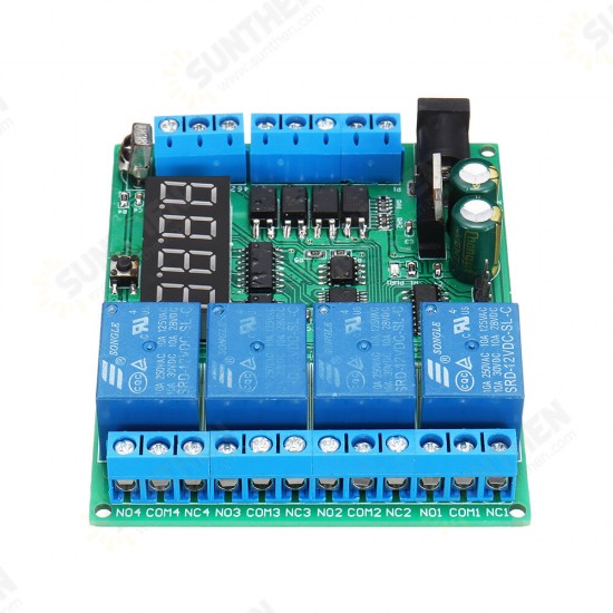 N722A04+TB411+UD68B01 N76E003 MCU Development Board MS51FB9AE Digital Tube LED Infrared Optocoupler RS485 Relay Module