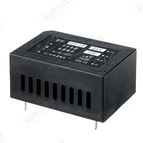 SHB-5W AC 85-265V to DC 12V 5W AC-DC Isolated Switching Power Supply Module Power Step Down Buck Regulator