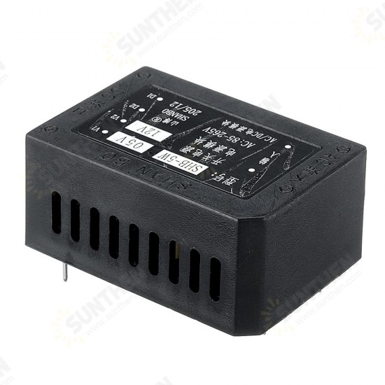 SHB-5W AC 85-265V to DC 12V 5W AC-DC Isolated Switching Power Supply Module Power Step Down Buck Regulator