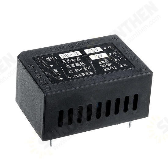 SHB-5W AC 85-265V to DC 12V 5W AC-DC Isolated Switching Power Supply Module Power Step Down Buck Regulator