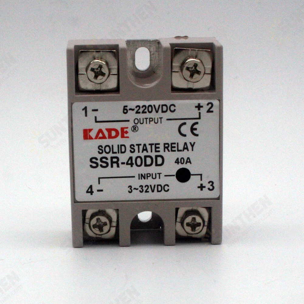 SSR -25DD/ 40DD DC Control DC SSR White Shell Single Phase Solid State ...