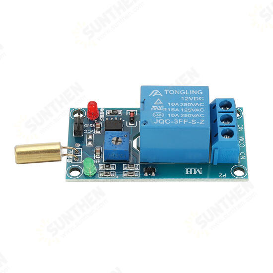 SW-520 Tilt Sensor Relay Module 12V Equipment Tilt Dump Protection Alarm Trigger Board