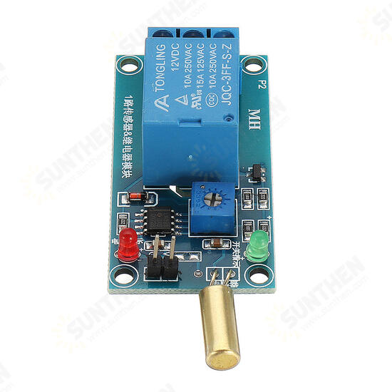 SW-520 Tilt Sensor Relay Module 12V Equipment Tilt Dump Protection Alarm Trigger Board