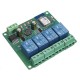 Tuya DC 5V/7-28V10A 4CH WiFi Remote Relay Module Mobile APP Control Smart Switch DC Relay Module