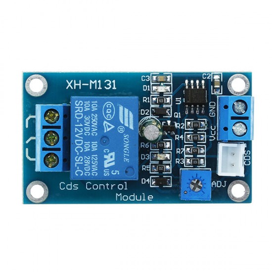 XH-M131 Photoresistor Module Brightness Automatic Control Module 12V Light Control Relay Light Switch