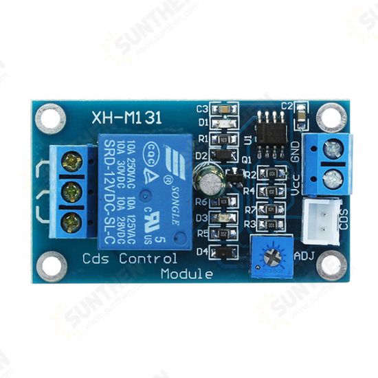 XH-M131 Photoresistor Module Brightness Automatic Control Module 12V Light Control Relay Light Switch