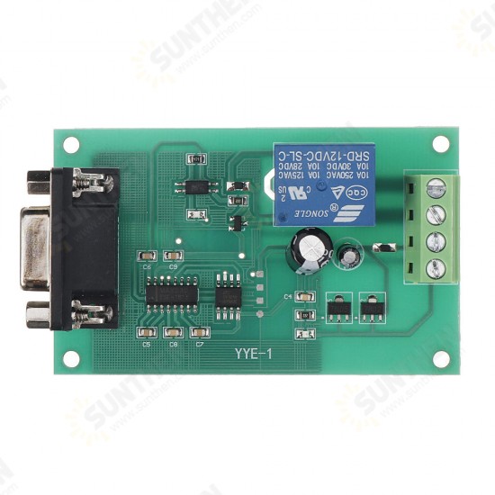 YYE-1 5V/12V/24V RS232 Serial Port Control Relay Module MCU MAX232 USB Control Switch Board