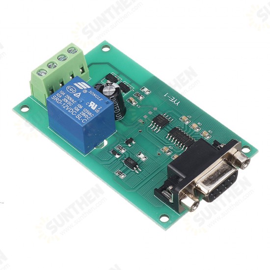 YYE-1 5V/12V/24V RS232 Serial Port Control Relay Module MCU MAX232 USB Control Switch Board