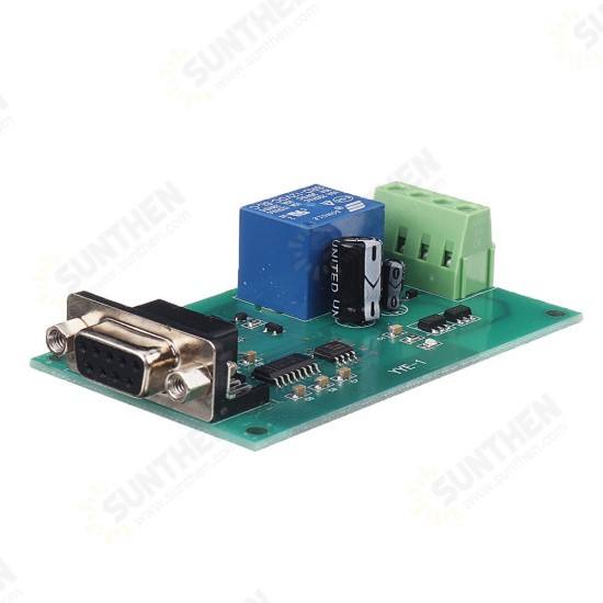 YYE-1 5V/12V/24V RS232 Serial Port Control Relay Module MCU MAX232 USB Control Switch Board