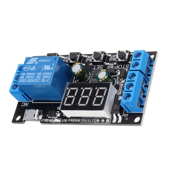 ZK-TD2 5V 12V 24V Time Delay Relay Module Trigger Cycle Timing Industrial Anti-overshoot Timer Relay