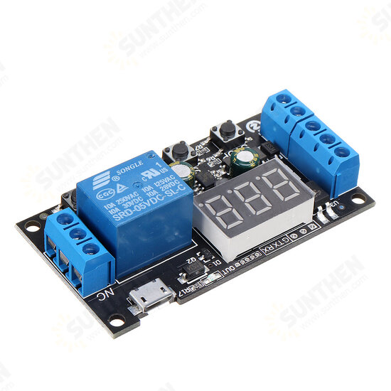 ZK-TD2 5V 12V 24V Time Delay Relay Module Trigger Cycle Timing Industrial Anti-overshoot Timer Relay