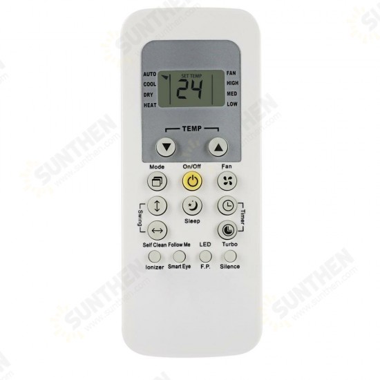 English Version Air Conditioner Remote Control Suitable for Carrier RG56BG/EF-CA RG56/BGEFU1-CA