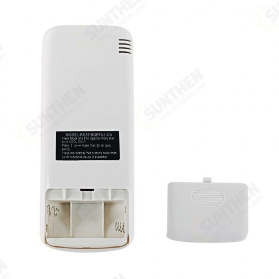 English Version Air Conditioner Remote Control Suitable for Carrier RG56BG/EF-CA RG56/BGEFU1-CA