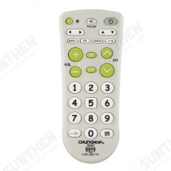 Universal Infrared IR TV Set Remote Control Compatible tr007 Large Buttons Big Keys