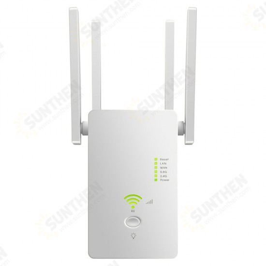 1200M Dual Band Wireless AP Repeater 2.4GHz 5.8GHz Router Range Extender WiFi Amplifier Signal Extend WiFi 