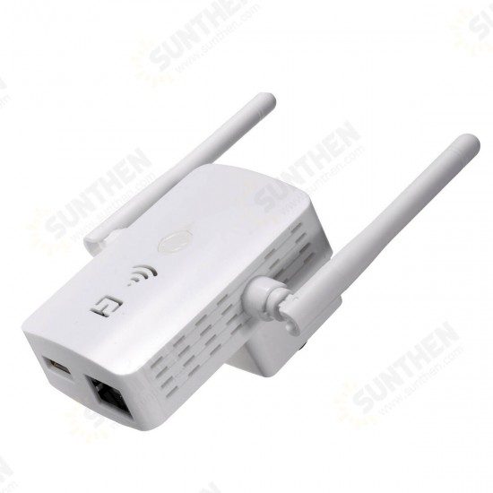 150Mbps Wireless WiFi Range Extender Signal Router Repeater Dual Antenna with LAN USB Port