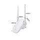 300Mbps 2.4G Wireless Wifi Repeater AP Router Dual Antenna Signal Extender Amplifier