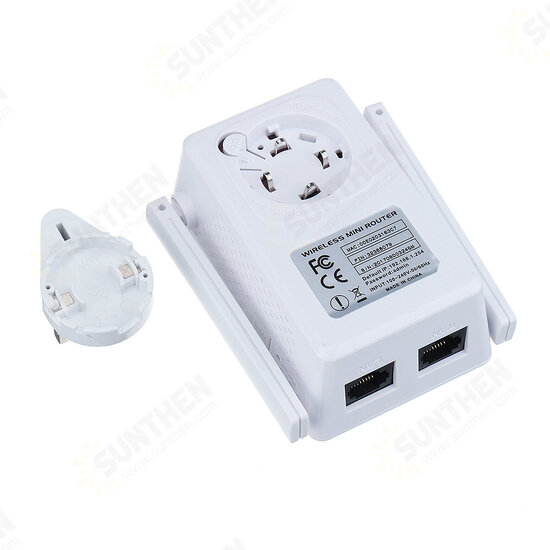 300Mbps Wireless Wifi Range Repeater 802.11 Dual Antennas Wireless AP Router with LAN WAN Port