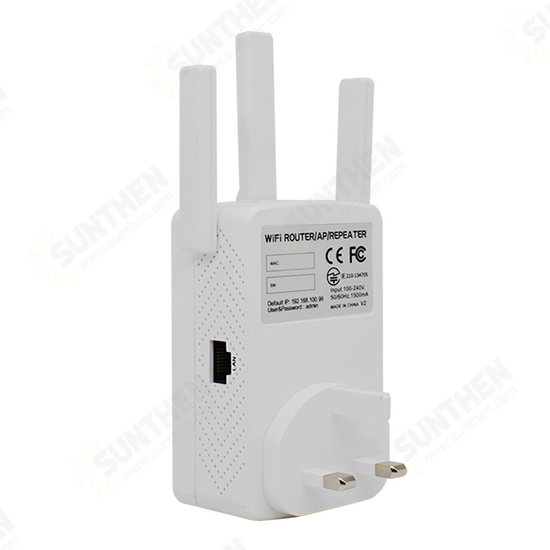 AC 1200M Dual Band Wireless AP Repeater WiFi Signal Amplifier 2.4GHz 5GHz Router Range Extender WiFi 