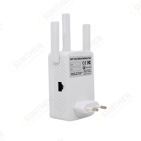 AC 1200M Dual Band Wireless AP Repeater WiFi Signal Amplifier 2.4GHz 5GHz Router Range Extender WiFi 