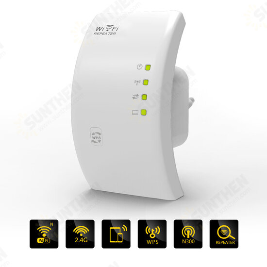 300Mbps 2.4GHz Wireless Wifi Repeater LAN Port WIFI Signal Amplifier WLAN WiFi Range Extender