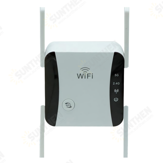 1200Mbps WiFi Range Extender Dual Band Wireless Repeater 5.8GHz Support Wireless AP/Router Mode