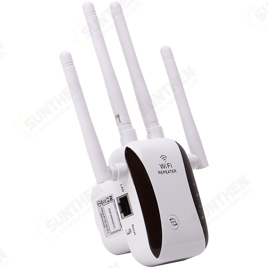 300Mbps WiFi Range Extender Wireless Repeater 2.4 GHz Support Wireless AP/Router Mode with Ethernet Port