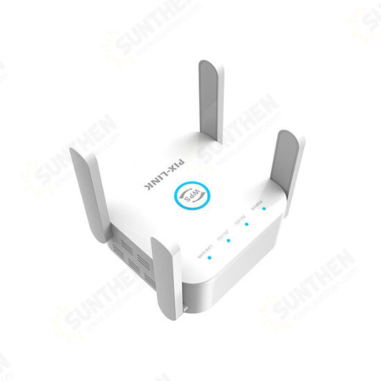 1200Mbps Wireless Wifi Repeater 2.4GHz & 5GHz Long Range Wi-Fi Repeater Router Signal Amplifier Extender with 4 Atenna