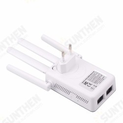 Network Repeater Wifi Extender Four Antenna Aignal Amplifier 300M Router Extender Wifi Repeater Wireless Internet EU/AU/US/UK Plug Home Network Repeater Wifi Extender Four Antenna Aignal Amplifier 300M Router Extender Wifi Repeater Wireless Internet EU/AU/US/UK Plug Home
