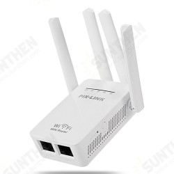 Network Repeater Wifi Extender Four Antenna Aignal Amplifier 300M Router Extender Wifi Repeater Wireless Internet EU/AU/US/UK Plug Home Network Repeater Wifi Extender Four Antenna Aignal Amplifier 300M Router Extender Wifi Repeater Wireless Internet EU/AU/US/UK Plug Home