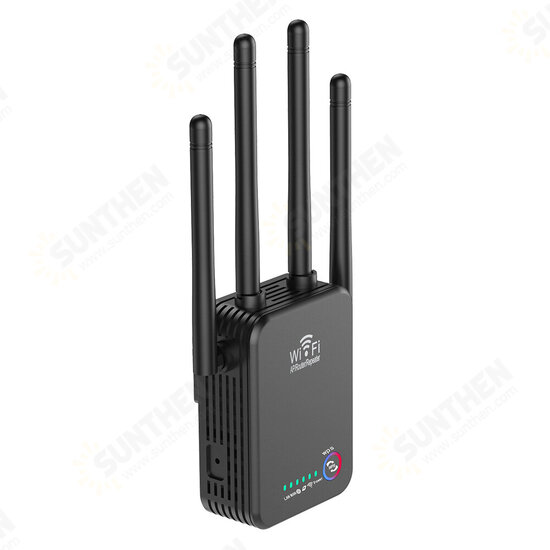 U7 300M WiFi Repeater 2.4G 300Mbps Wireless Signal Amplifier US/EU Plug Support WPS Router/AP/Repeater Mode with 4 External Antennas