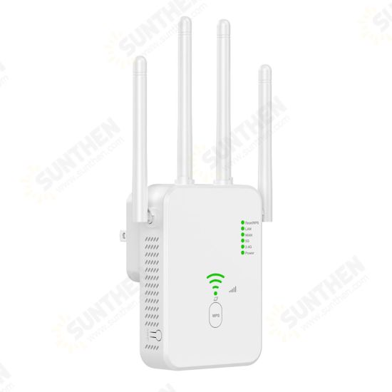 ZT-10 AC1200 WiFi Repeater Mini Dual Band Wifi 2.4G/5G Wireless Repeater/Router/AP With 4 External Antennas