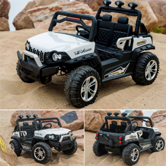 DLS02 4WD Kids 12V Ride On Cars Truck Remote Control Electric Power Wheels Child Toys Gift