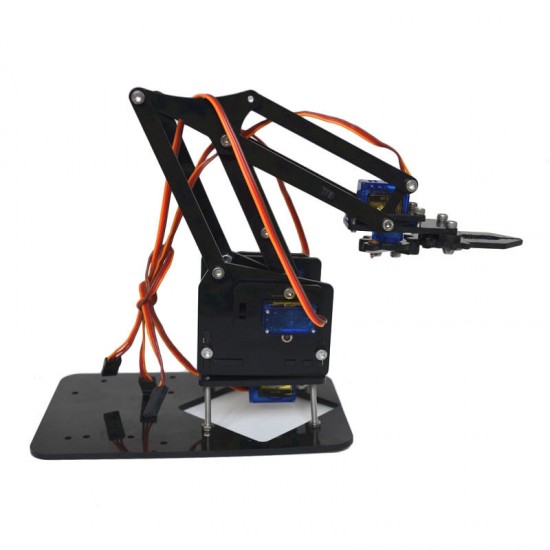 4DOF Assembling Acrylic Mechine Robot Arm with SG90 Plastic Gear Servo For Robot DIY
