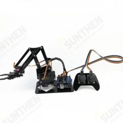 4DOF Robot Arm with Remote Control PS2 Self-Assemble with MG90s Servo for UN R3 Programming 4DOF Robot Arm with Remote Control PS2 Self-Assemble with MG90s Servo for UN R3 Programming
