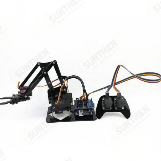 4DOF Robot Arm with Remote Control PS2 Self-Assemble with MG90s Servo for UN R3 Programming