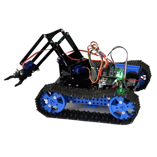 DIY Programmable Smart RC Robot Car Arm Tank Educational Kit