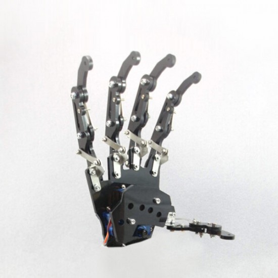 DIY 5DOF Robot Arm Five Fingers Metal Mechanical Paw Left and Right Hand